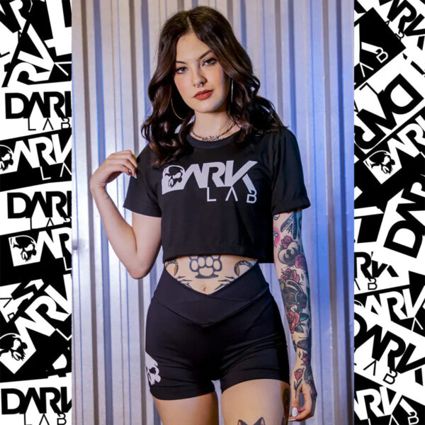 Shorts Legging cós alto e Transpassado - Dark Lab - Image 3
